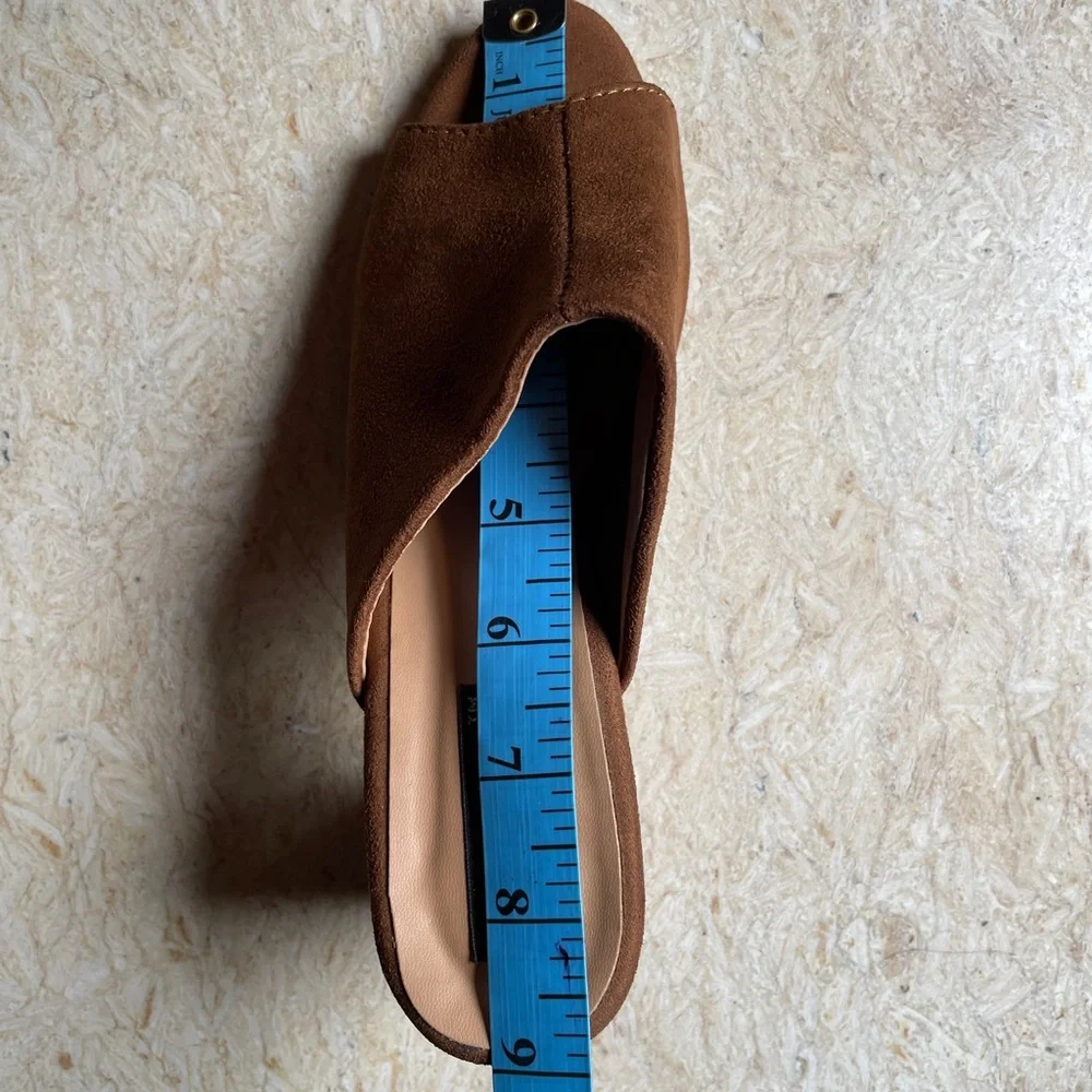 Tan Suede Mules - Picture 3 of 16